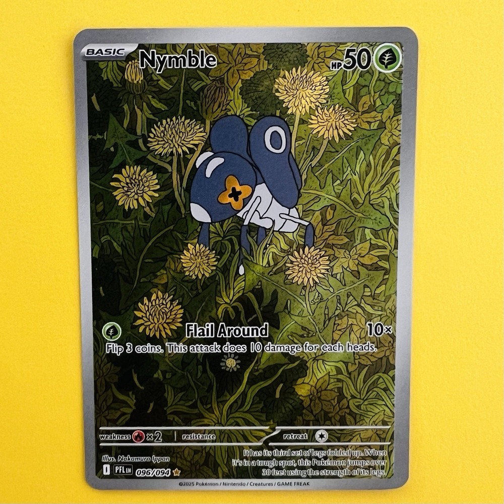 Nymble IR 096/094‎ Holo Illustration Rare Phantasmal Flames Pokemon NM